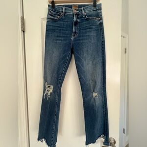 Mother The Insider Crop Step Chew in Dancing on Coals size 29